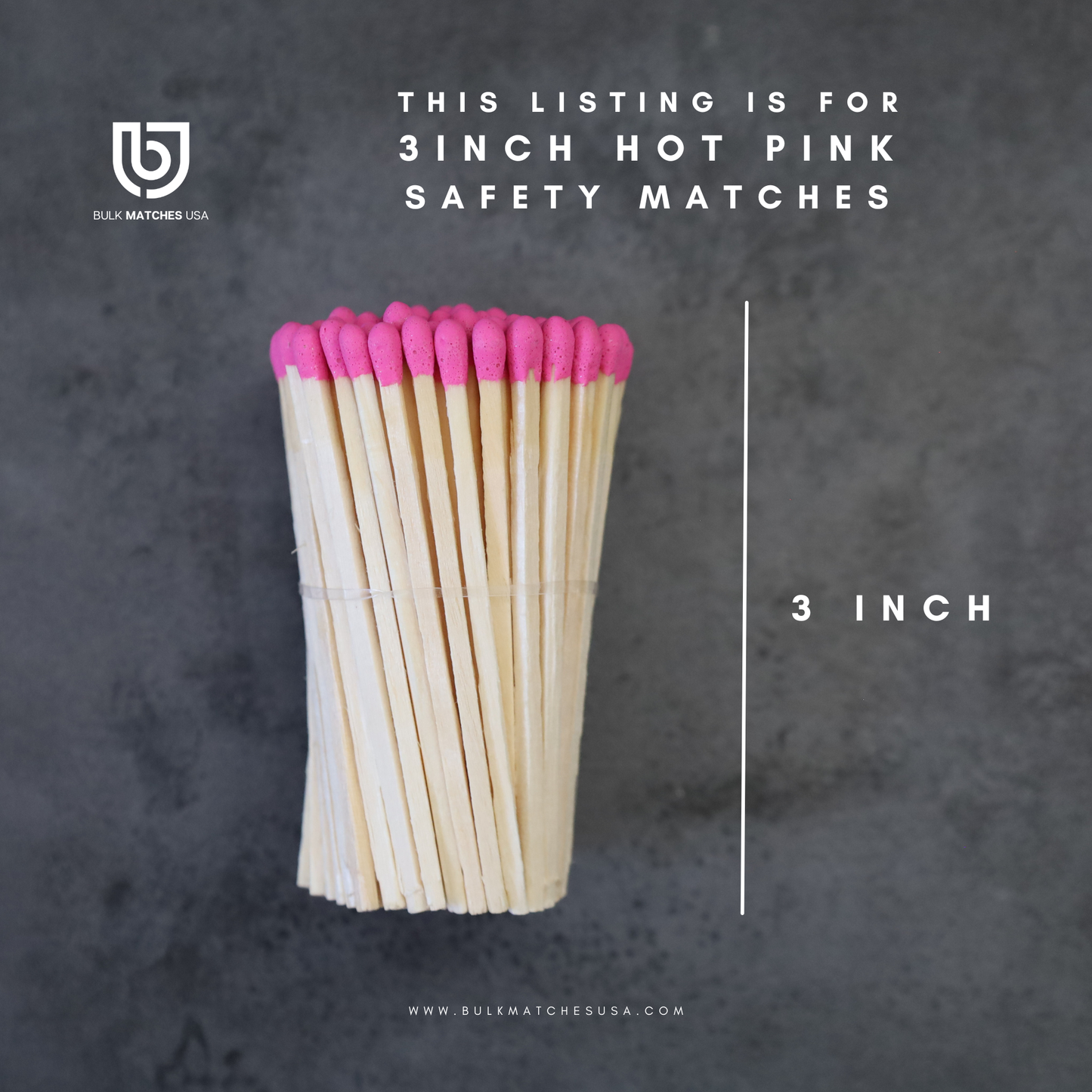 3inch Hot Pink | Bulk matches | Safety Matches Kit