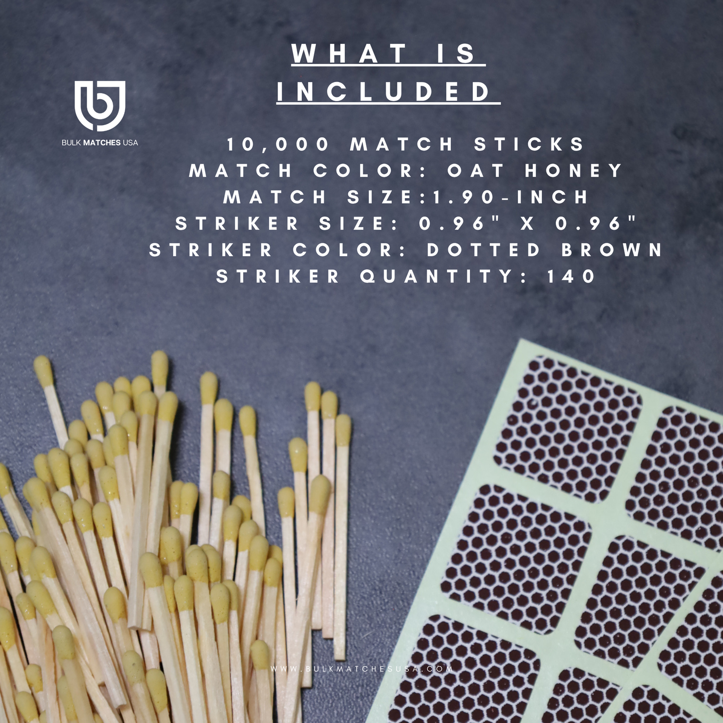 10K Oat Honey 1.90-inch + Striker Paper