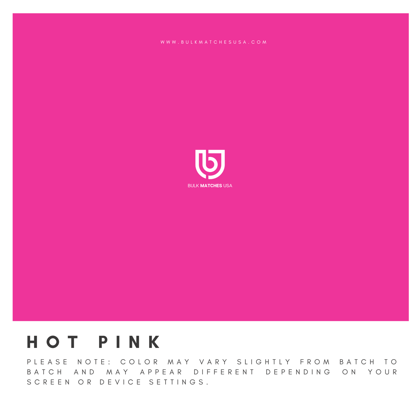 3inch Hot Pink | Bulk matches | Safety Matches Kit