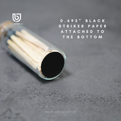 100 Ready-to-use Glass Bottles with Cork Tops | Charcoal Tip