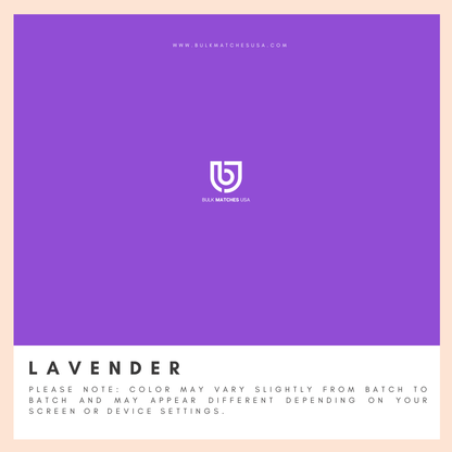 1.90" Safety Matches - Lavender