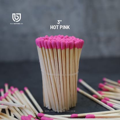 3inch Hot Pink | Bulk matches | Safety Matches Kit