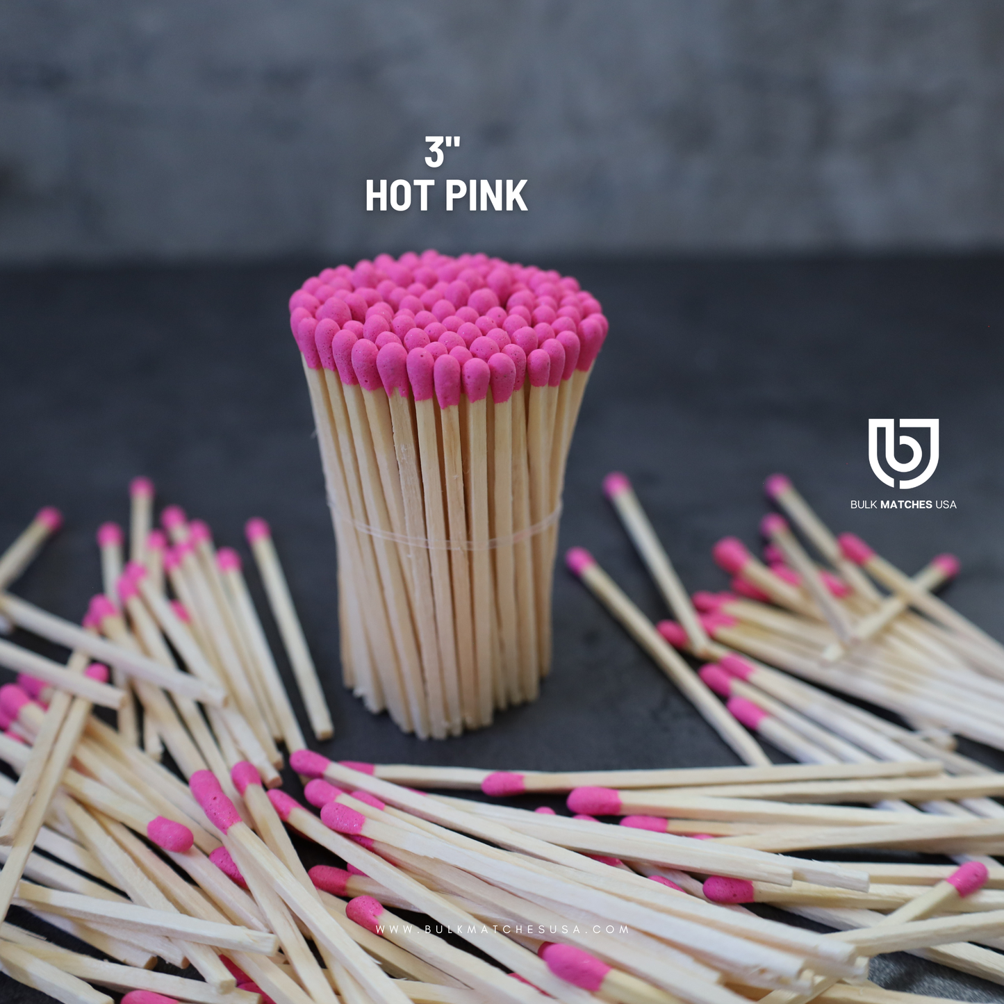 3inch Hot Pink | Bulk matches | Safety Matches Kit