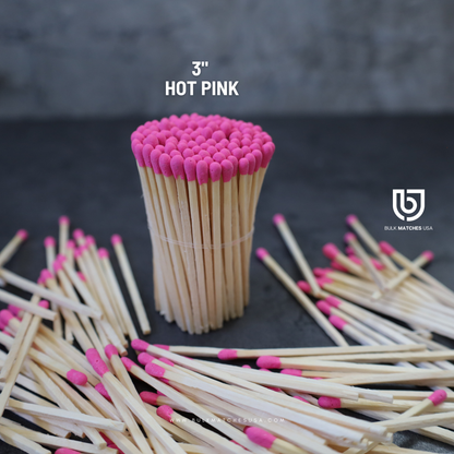 3inch Hot Pink | Bulk matches | Safety Matches Kit