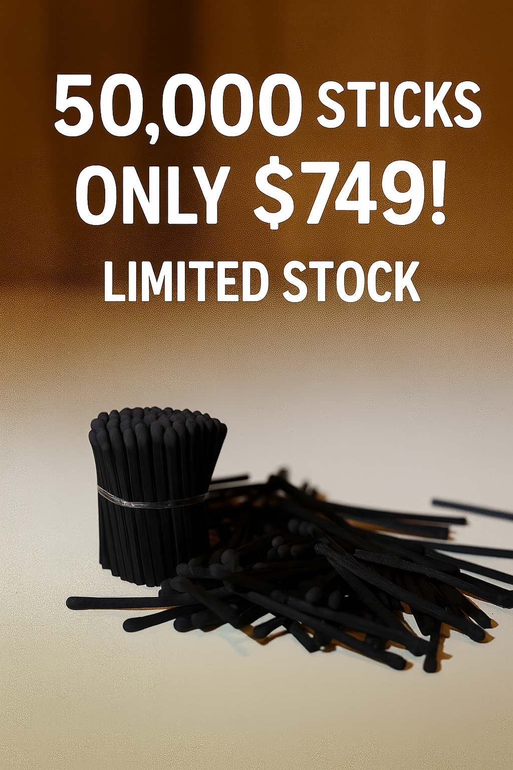 LIMITED OFFER: 50K 1.90" ALL BLACK + 4 STRIKER SHEETS