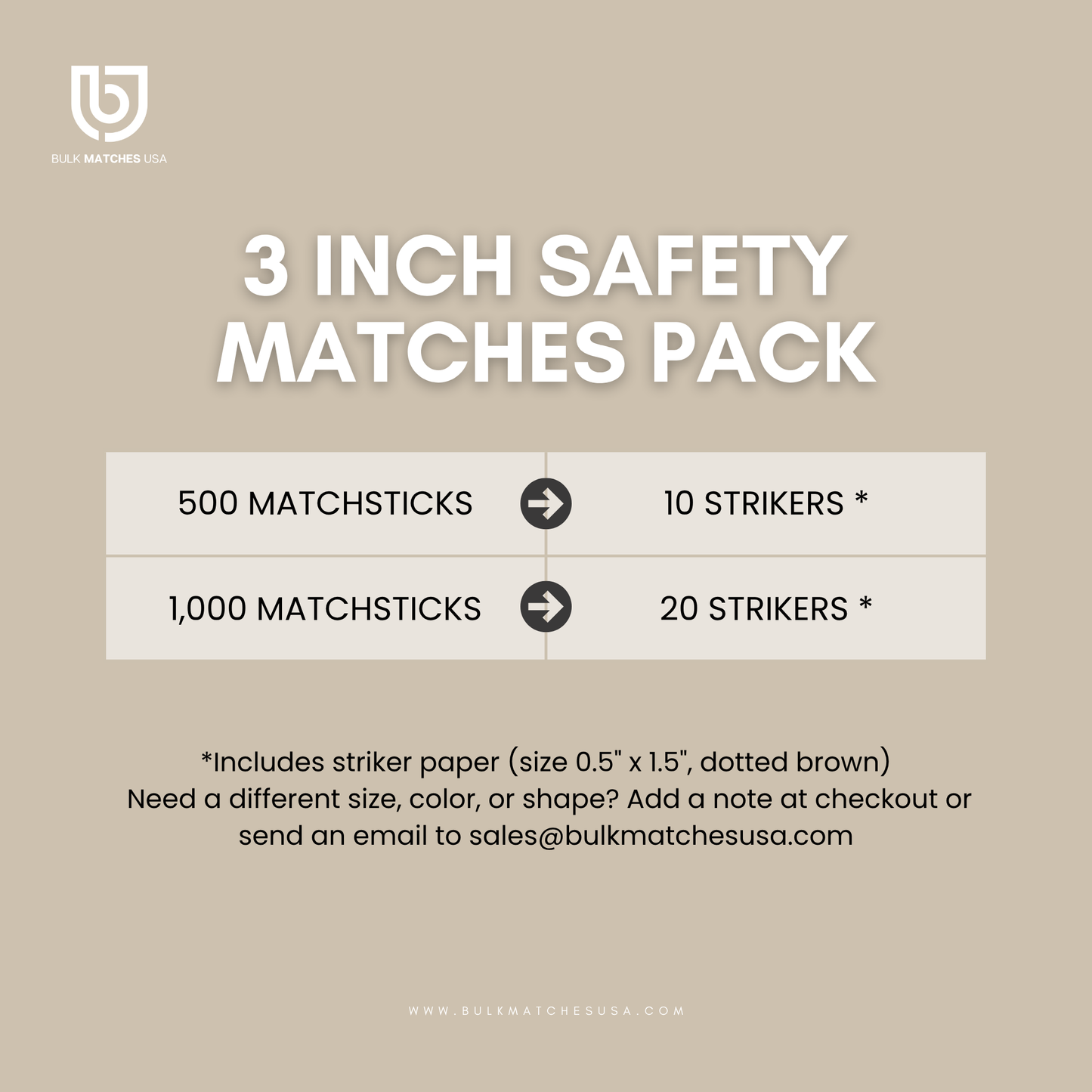 3inch Hot Pink | Bulk matches | Safety Matches Kit