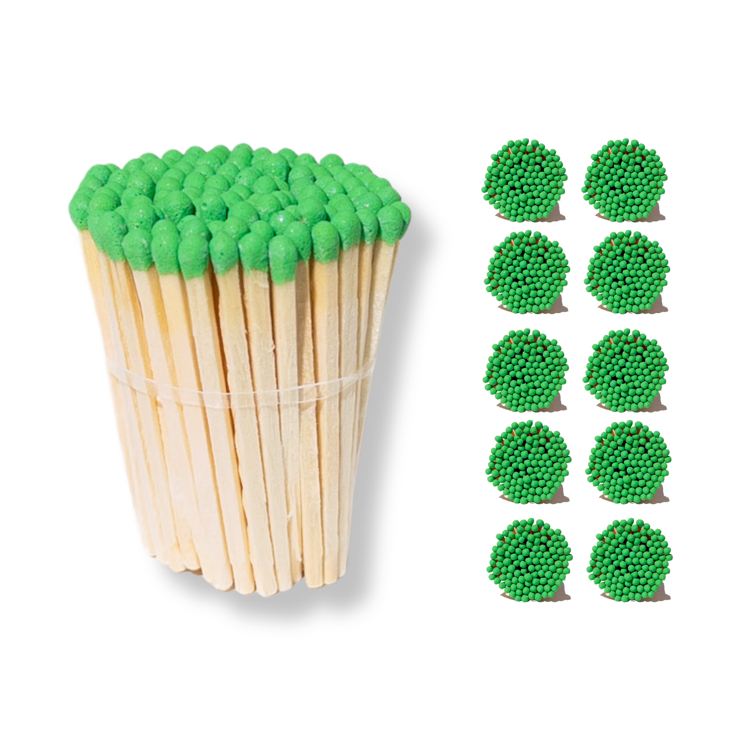 1.90” Safety Matches – Lime Green