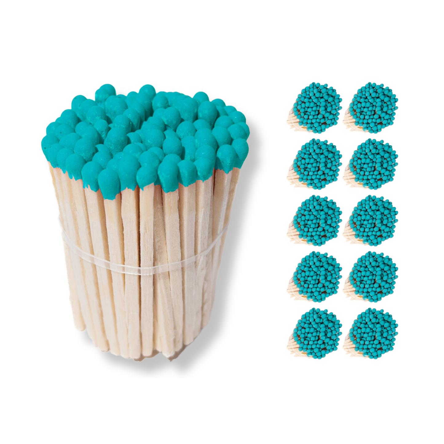 1.90” Safety Matches – Turquoise