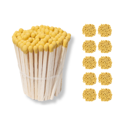 1.90” Safety Matches – Yellow Tip
