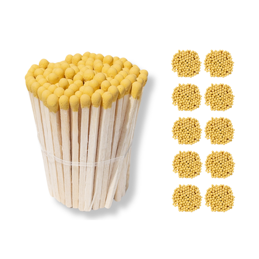 1.90” Safety Matches – Yellow Tip